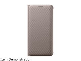 SAMSUNG Gold Wallet Flip Cover for Samsung Galaxy S6 Edge+ EF WG928PFEGUS