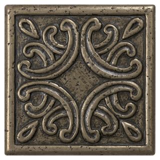 Anatolia Tile Roman Design Bronze Metal Border Tile (Common 4 in x 4 in; Actual 3.93 in x 3.93 in)