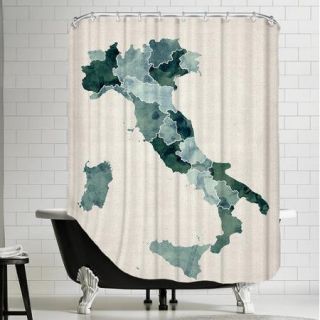 Americanflat Map Shower Curtain