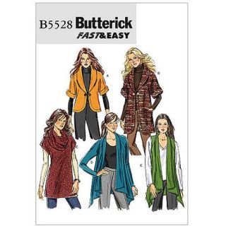 Butterick Pattern Misses' Cardigan, Tunic and Neck Ring, ZZ (L, XL, XXL)