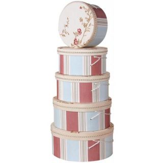 Floral Stripes Heirloom Hat Boxes (Set of 5)  ™ Shopping