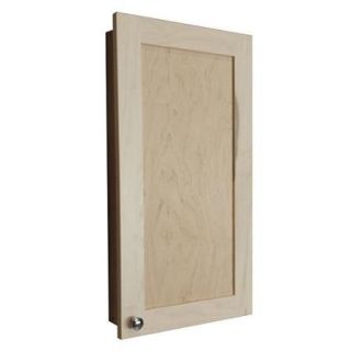 Recessed 28 inch Natural Finish In the Wall Frameless Medicine Cabinet