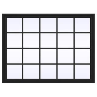 JELD WEN 47.5 in. x 35.5 in. V 2500 Series Fixed Picture Vinyl Window with Grids   Bronze THDJW141600084