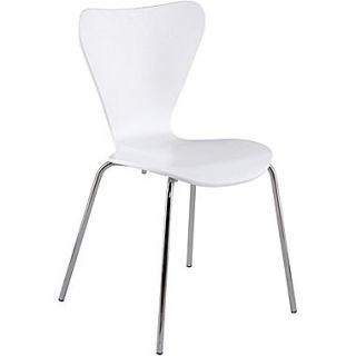 Euro Style™ Tendy Laminated Wood Dining Side Chair, White