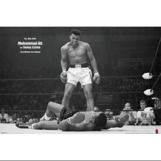 Muhammad Ali   1965 1st Round Knockout Against Sonny Liston Poster Print (36 x 24)