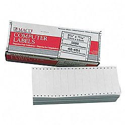 Maco High Speed Data Processing Labels 1 Across 3 12 x 1516  White Box Of 5000