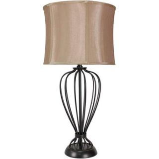Cage Table Lamp, Bronze