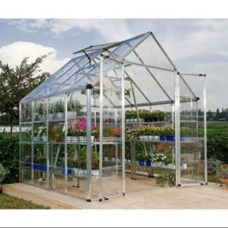 HobbyGrower Snap & Grow Aluminum Frame Greenhouse   8 ft. x 8 ft. (8 ft. x 8 ft.)