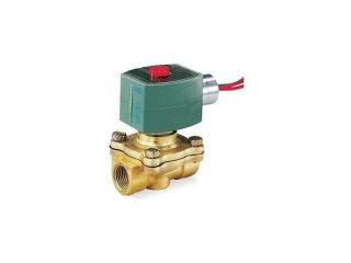 Solenoid Valve, 2 Way, NO, Brass, 3/8 In