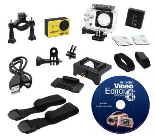 Axess HD 720p Action Camera Bundle w/ EditingSoftware —