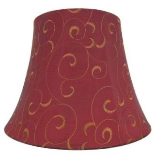 Hampton Bay Mix and Match Burgundy with Embroidery Bell Shade 15425