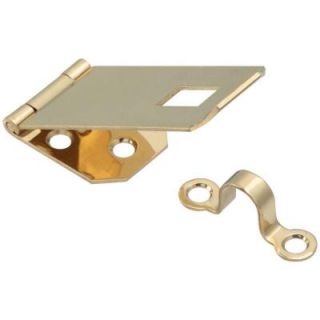 Stanley National Hardware 1 in. Bright Brass Solid Brass Hasp CD5327 1 HASP 3