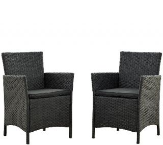 Cosco Outdoor Set of 2 Jamaica Resin Wicker Dining Chairs —
