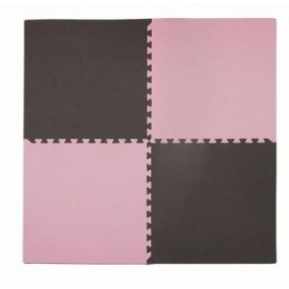 Tadpoles Double Sided Pink/Brown 50 in. x 50 in. EVA Floor Mat Set cpmsev824