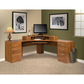 OS Home & Office Furniture Office Adaptations Corner Desk with Monitor