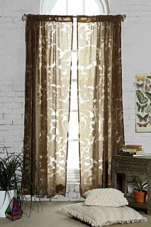 Magical Thinking Ribbon Damask Curtain