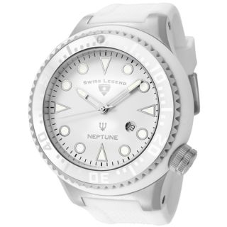 Swiss Legend Mens Neptune White Silicone Watch   14927950