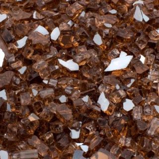 Margo Garden Products 1/4 in. 25 lb. Copper Reflective Tempered Fire Glass DFG25 R01