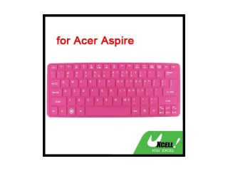 Notebook Dustproof Protector Film Keyboard Skin Cover Fuchsia for Acer S3 S5