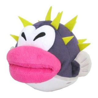 Nintendo Super Mario Porcupuffer Cute Soft Plush Toy   7"
