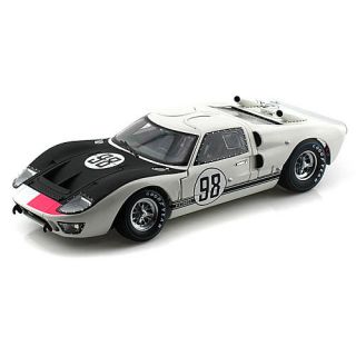 118 Scale Shelby Collectibles Diecast Vehicle   1966 Ford GT  40 MK 2 White / black #98    OK Toys