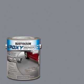 Rust Oleum EpoxyShield 1 gal. Battleship Gray Satin Low VOC Concrete Floor Paint (Case of 2) 259429