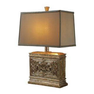 Radionic Hi Tech Laurel Run 25 in. Courtney Gold Table Lamp with Shade E_TL_D1443_RHT