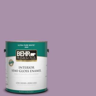 BEHR Premium Plus 1 gal. #670D 5 Garden Flower Zero VOC Semi Gloss Enamel Interior Paint 340001