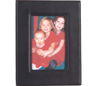 Royce Leather Deluxe Photo Frame 860 5   Black Leather