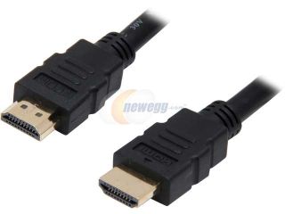 Open Box VCOM VC HDMI6M 6 ft. HDMI® 1.4V Type A to A High Speed with Ethernet Black Cable
