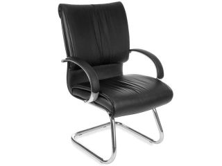 OFM Sharp Leather Guest Chair