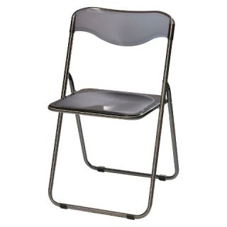 Sudden Comfort Translucent Folding Chair   Charcoal (Set of 6)