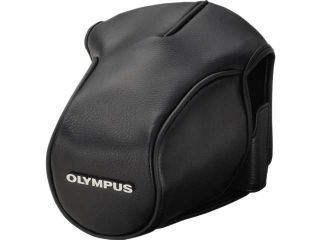 OLYMPUS V601058BW000 Black CS 36FBC Leather Wrap Around Case