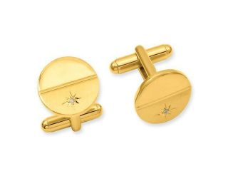 .01 Ct Florentined Cuff Links in Non Metal