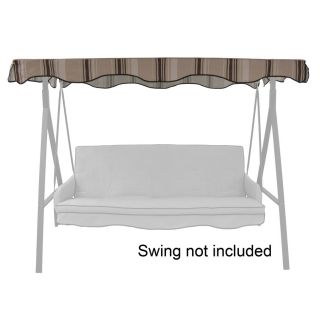 Garden Treasures Tan/Brown Steel 3 Person Replacement Top for Porch Swing or Glider