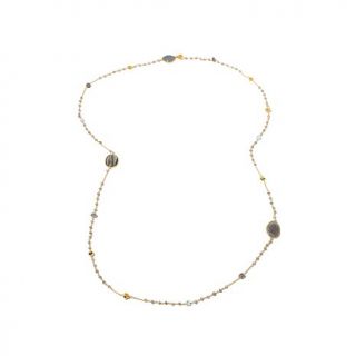 Rarities Fine Jewelry with Carol Brodie Multigem Vermeil 44" Station Necklace   7875940