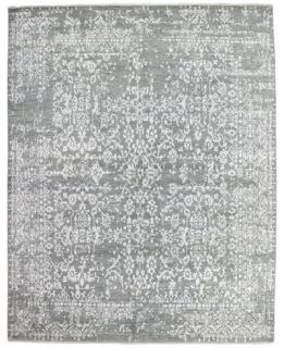 Fine Rug Gallery Ikat B600723 Grey 82 x 101 Hand Knotted
