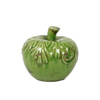 Antique Green Ceramic Apple Sculpture   15773430  