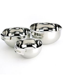 All Clad Stainless Steel 3 Piece Mixing Bowl Set