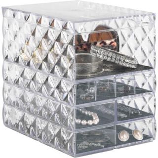 Whitmor 6 Piece Diamond Jewelry Tray Set