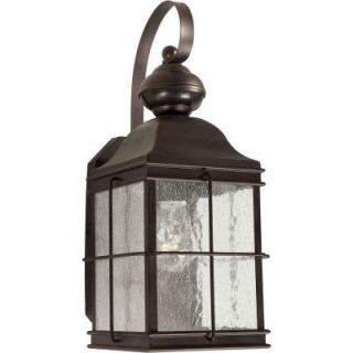 Talista 1 Light Outdoor Antique Bronze Wall Lantern with Clear Seeded Glass Panels CLI FRT18006 01 32
