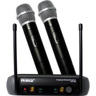 RSQ Audio VHF 258 Dual Channel Professional Wireless VHF 258