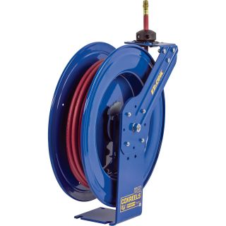 Coxreels Heavy-Duty Safety Air/Water Hose Reel — With 3/4in. x 25ft. PVC  Hose, Max. 300 PSI, Model# EZ-SH-525  Air, Water   Oil Hose Reels