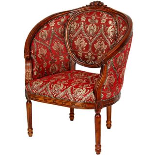 Queen Anne Wing Chair by Oriental Furniture