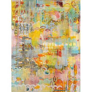 GreenBox Art Happiness Unfolds by Lesley  Painting Print on Wrapped Canvas