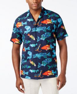 Newport Blue Mens Live To Fish Shirt   Casual Button Down Shirts