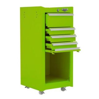 Viper Tool Storage 16 in. 4 Drawer Tool/Salon Cart in Lime LB1804R