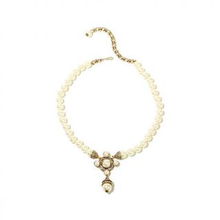 Heidi Daus "Knotting Hill" Simulated Pearl Drop Necklace   7967201