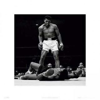 Muhammad Ali   1965 1st Round Knockout Against Sonny Liston Poster Print (16 x 16)