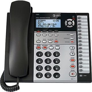 AT&T 1080 4 Line Expandable Corded Small Business Telephone with Digital Answering System